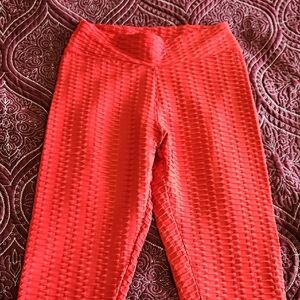Red "Tiktok" Leggings